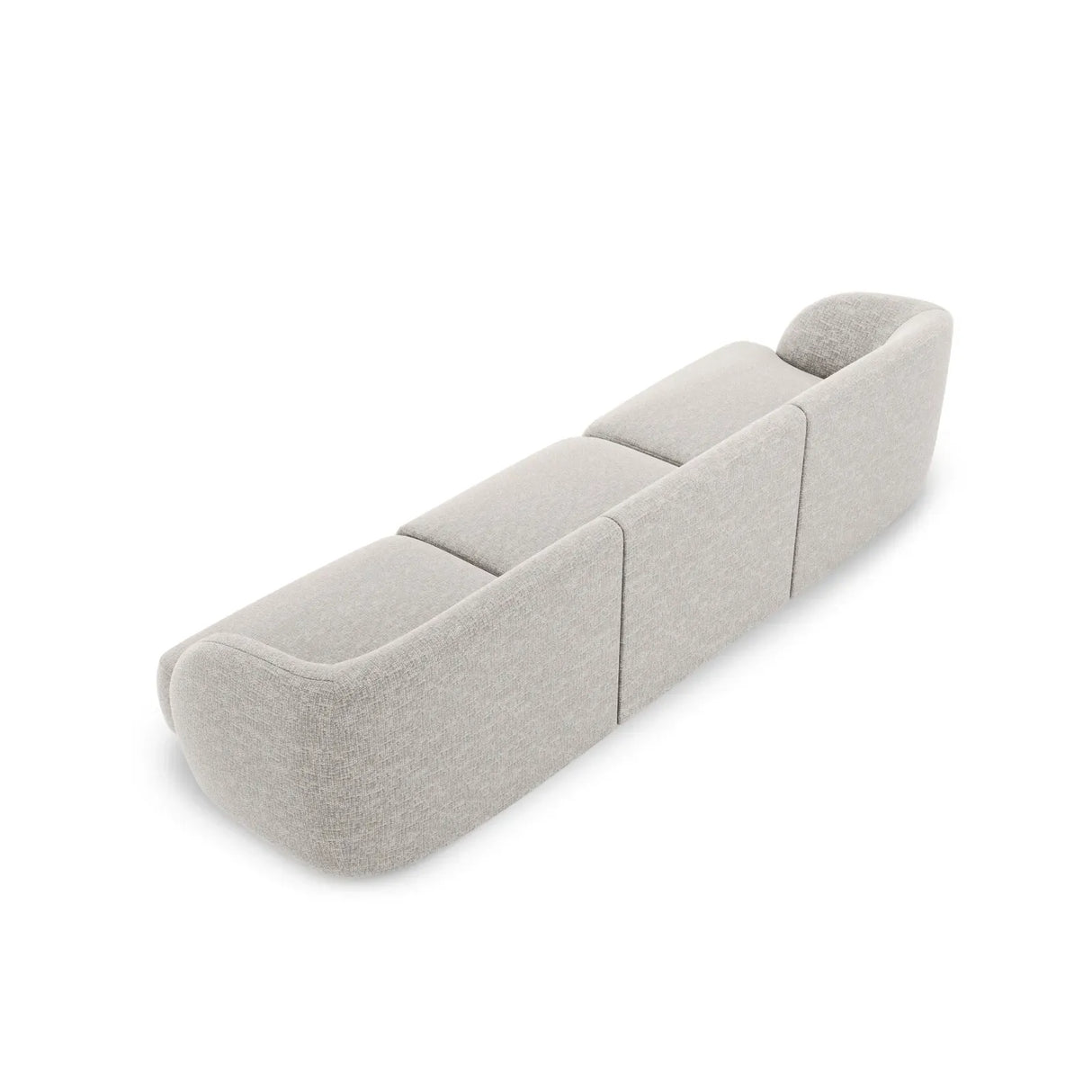 Miley 3-Sitzer Sofa mit Bezug aus Chenille, 255x90 cm - ZEN ZONE Furniture