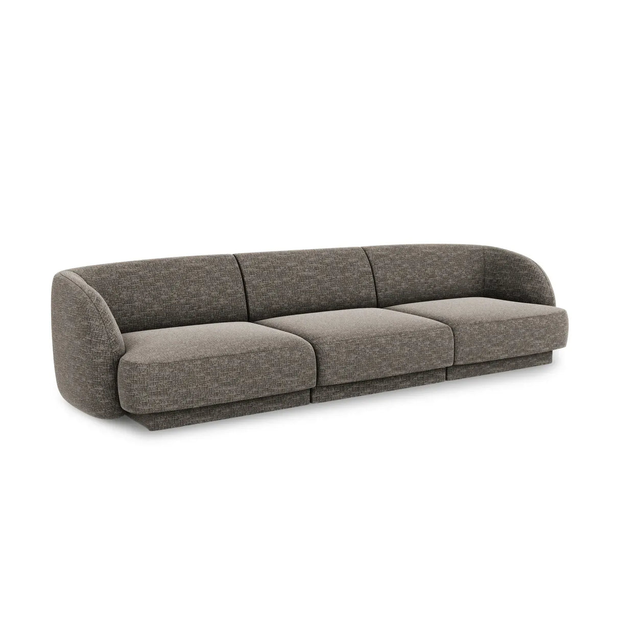 Miley 3-Sitzer Sofa mit Bezug aus Chenille, 255x90 cm - ZEN ZONE Furniture