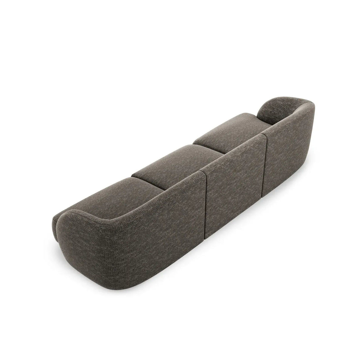 Miley 3-Sitzer Sofa mit Bezug aus Chenille, 255x90 cm - ZEN ZONE Furniture