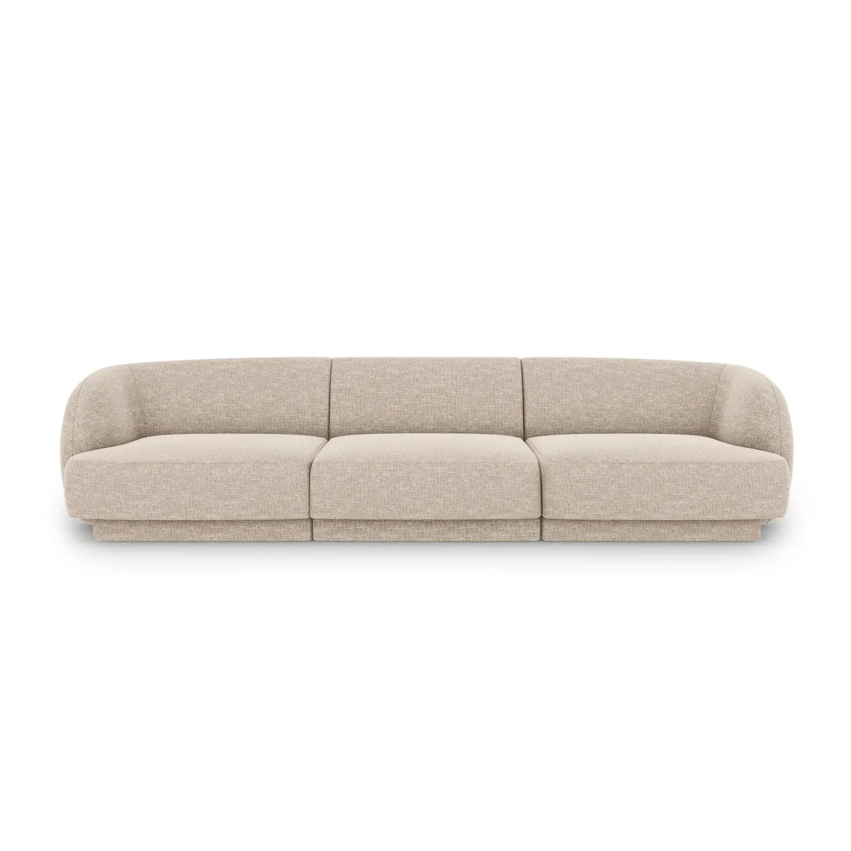 Miley 3-Sitzer Sofa mit Bezug aus Chenille, 255x90 cm - ZEN ZONE Furniture