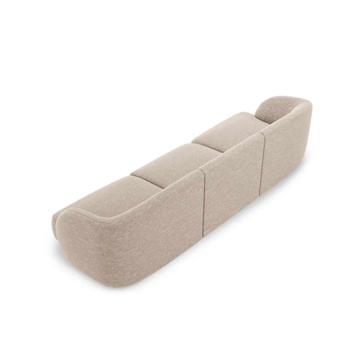 Miley 3-Sitzer Sofa mit Bezug aus Chenille, 255x90 cm - ZEN ZONE Furniture