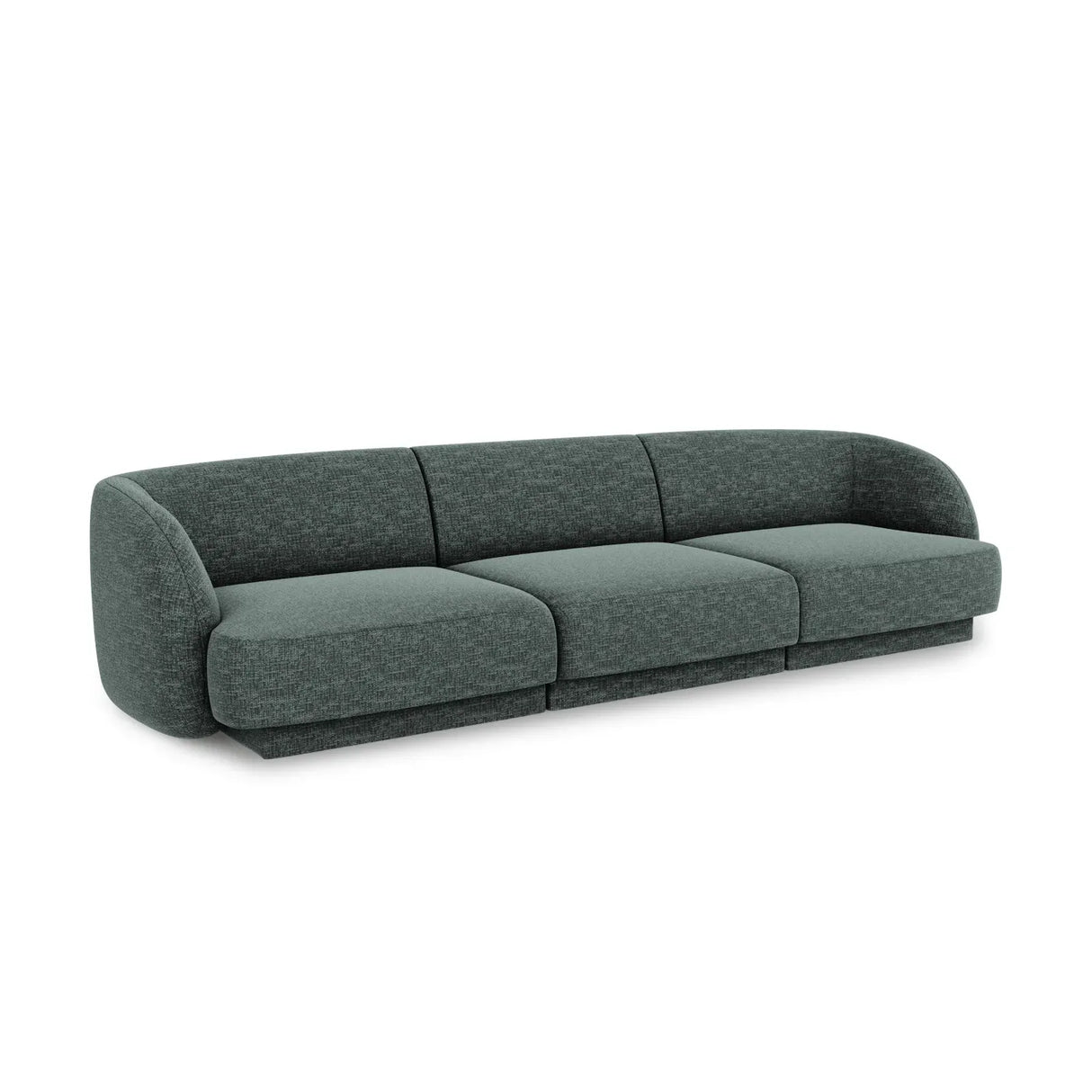 Miley 3-Sitzer Sofa mit Bezug aus Chenille, 255x90 cm - ZEN ZONE Furniture