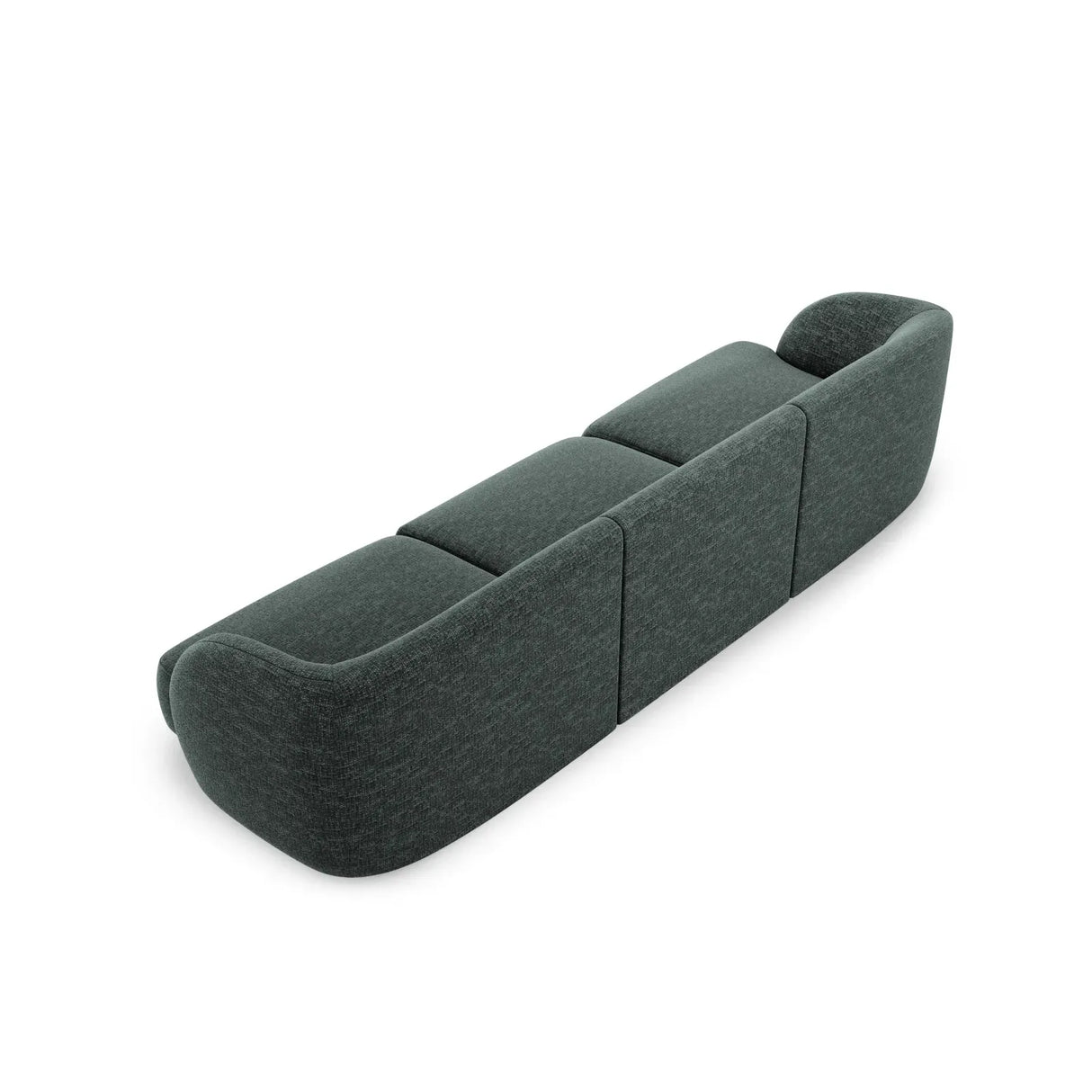 Miley 3-Sitzer Sofa mit Bezug aus Chenille, 255x90 cm - ZEN ZONE Furniture