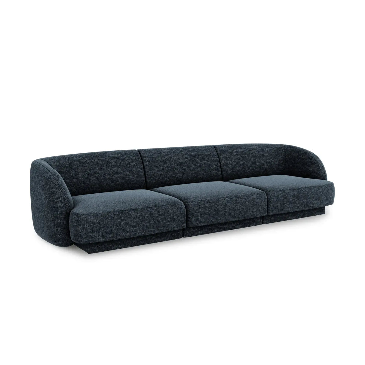 Miley 3-Sitzer Sofa mit Bezug aus Chenille, 255x90 cm - ZEN ZONE Furniture
