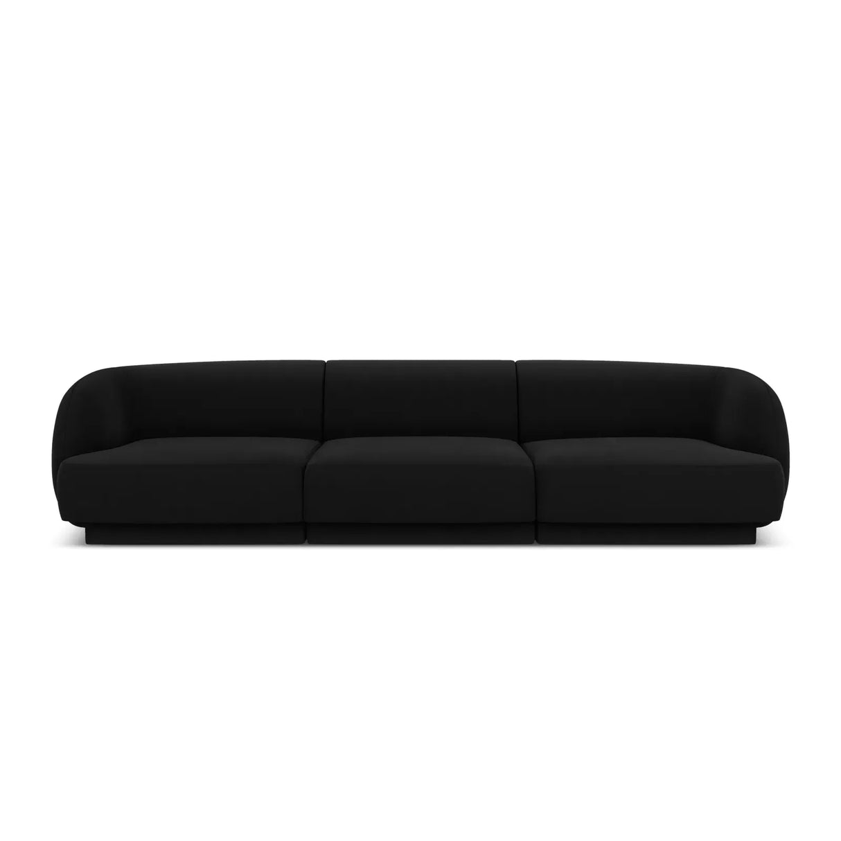 Miley 3-Sitzer Sofa mit Bezug aus Samt oder Boucle, 255x90 cm - ZEN ZONE Furniture