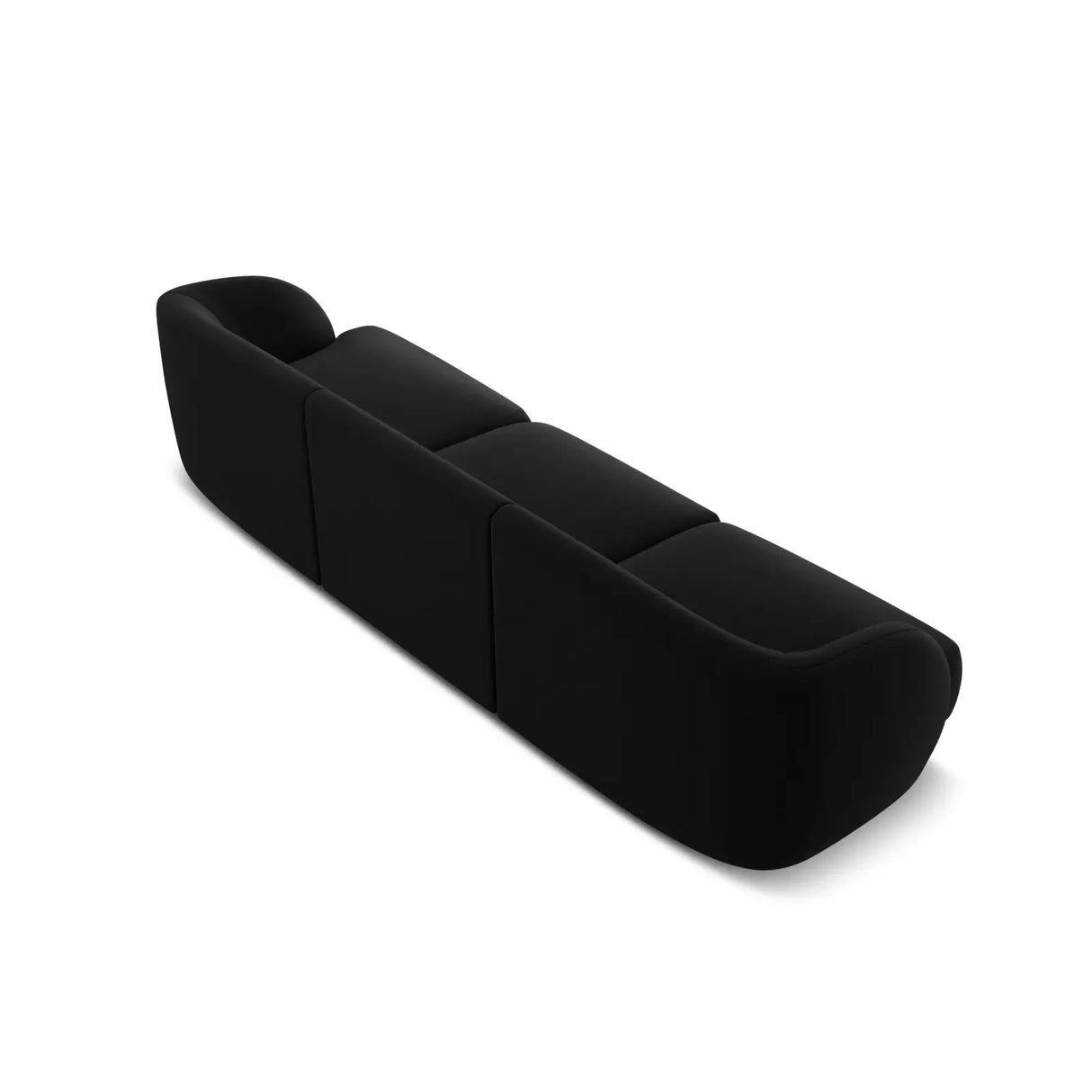 Miley 3-Sitzer Sofa mit Bezug aus Samt oder Boucle, 255x90 cm - ZEN ZONE Furniture