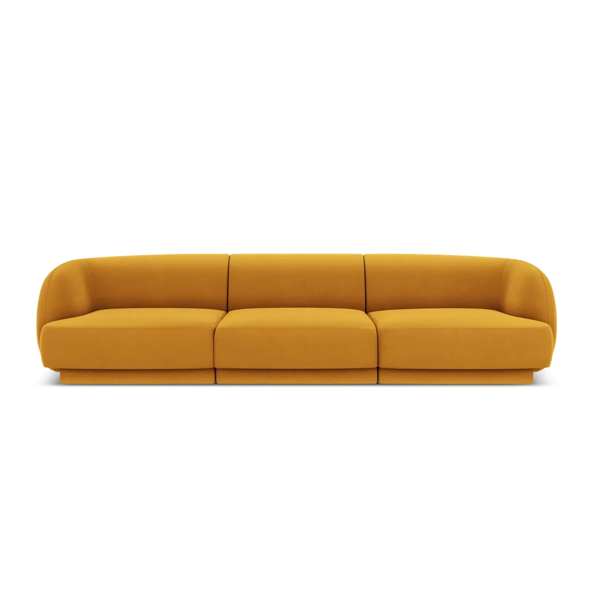 Miley 3-Sitzer Sofa mit Bezug aus Samt oder Boucle, 255x90 cm - ZEN ZONE Furniture