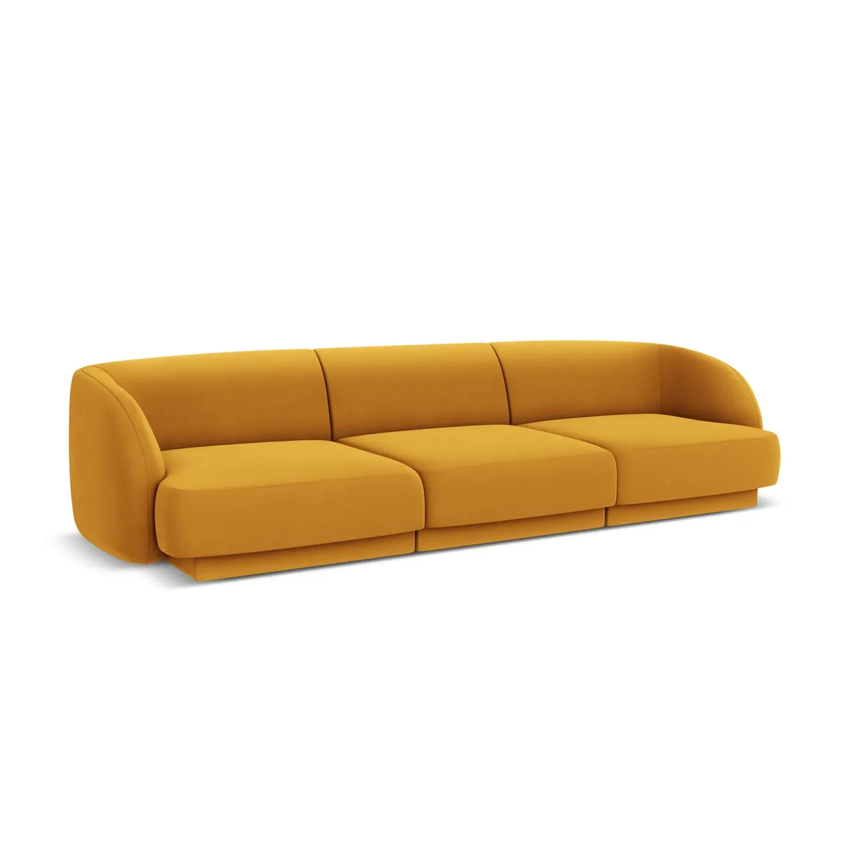 Miley 3-Sitzer Sofa mit Bezug aus Samt oder Boucle, 255x90 cm - ZEN ZONE Furniture