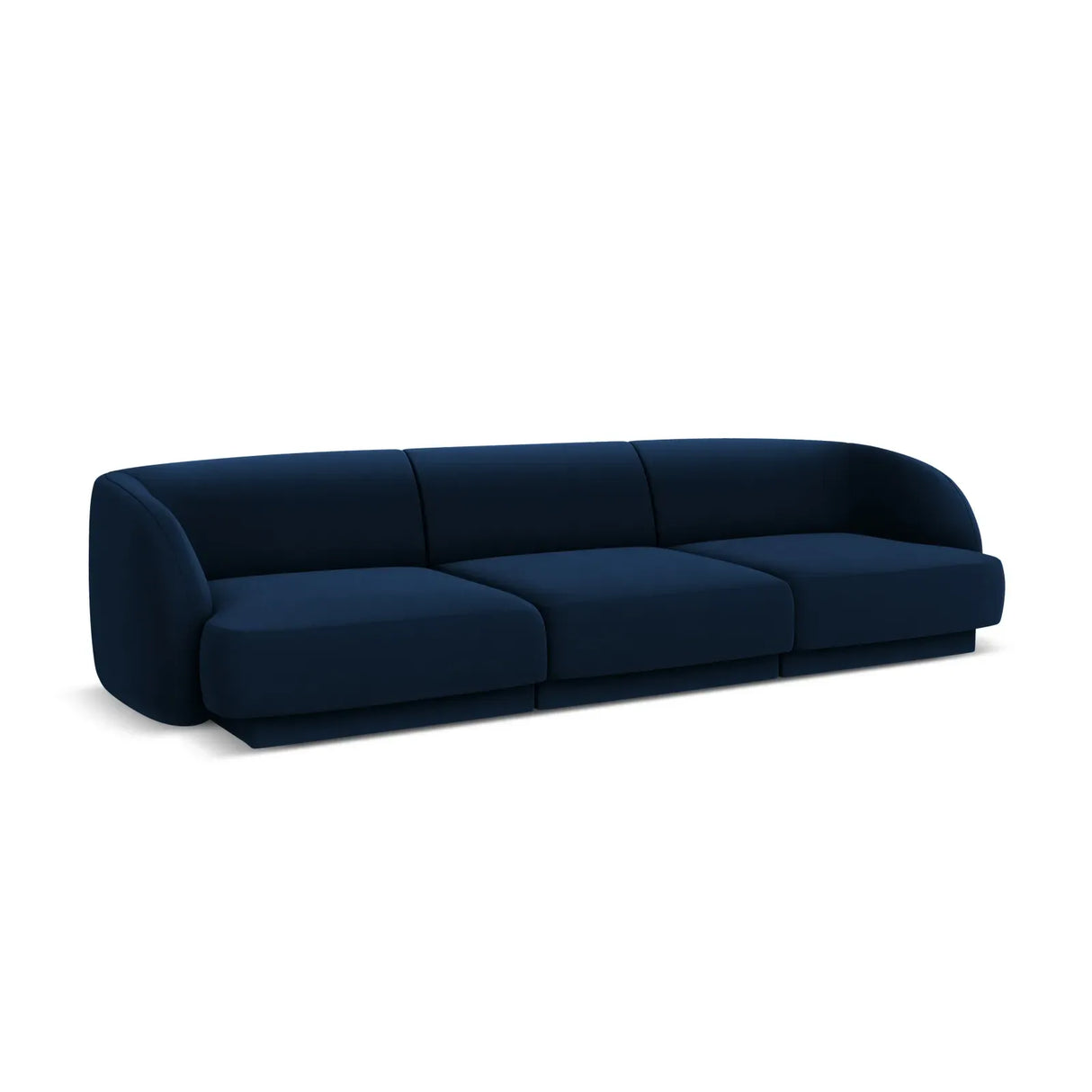 Miley 3-Sitzer Sofa mit Bezug aus Samt oder Boucle, 255x90 cm - ZEN ZONE Furniture
