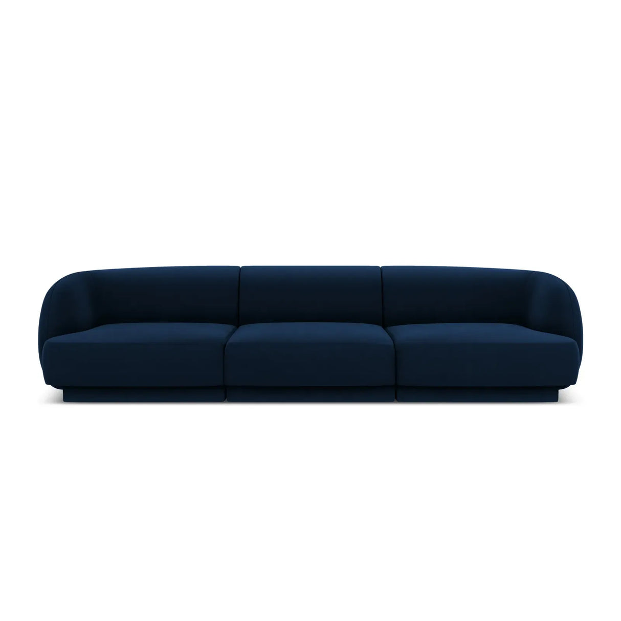 Miley 3-Sitzer Sofa mit Bezug aus Samt oder Boucle, 255x90 cm - ZEN ZONE Furniture