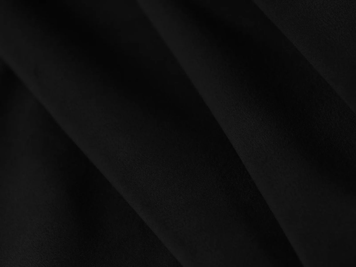 Miley 4-Sitzer Ecksofa Links mit Bezug aus Samt (Blu19) in Schwarz, 255x156 cm – Bild 4