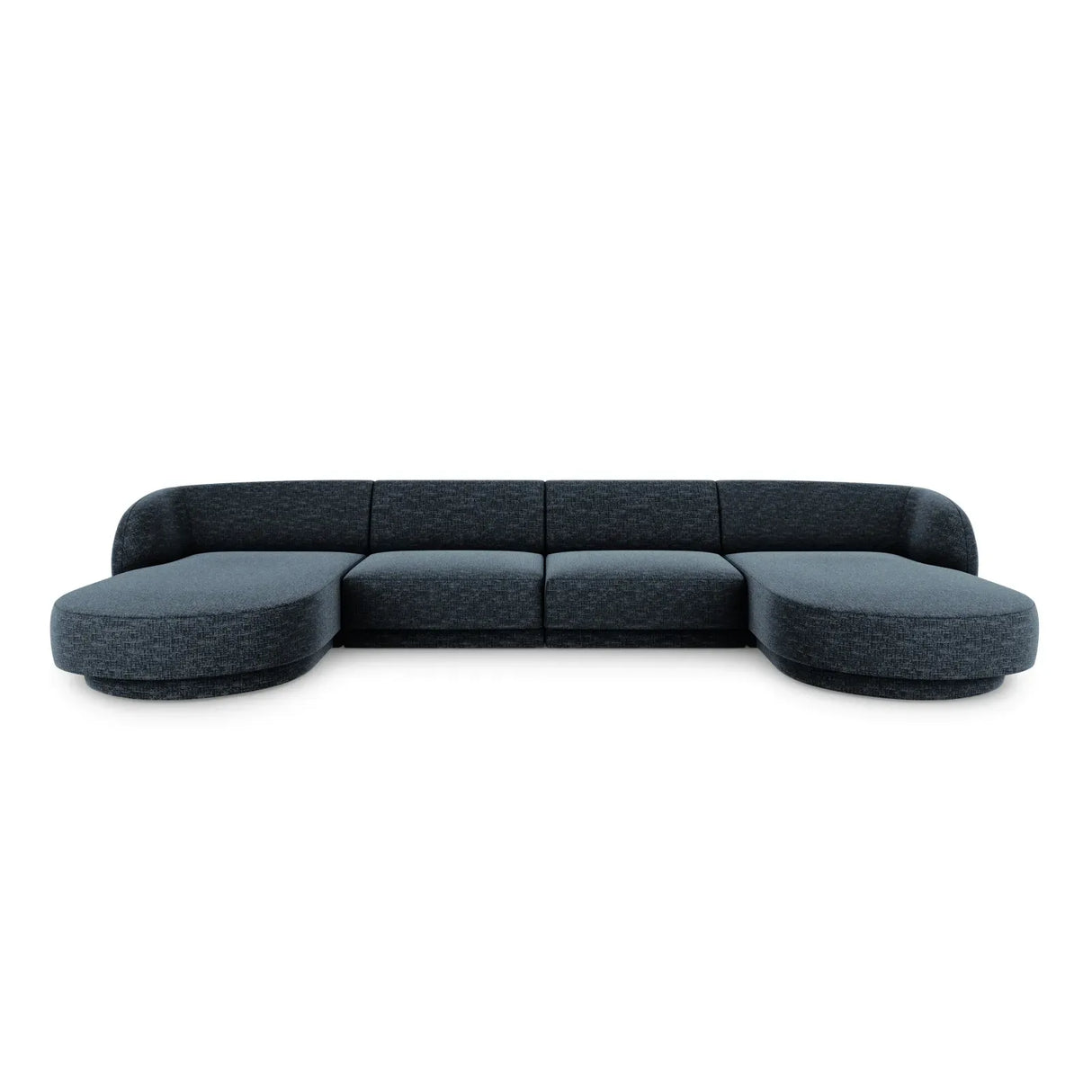 Miley 5-Sitzer Panorama-Sofa mit Bezug aus Chenille, 330x156 cm - ZEN ZONE Furniture