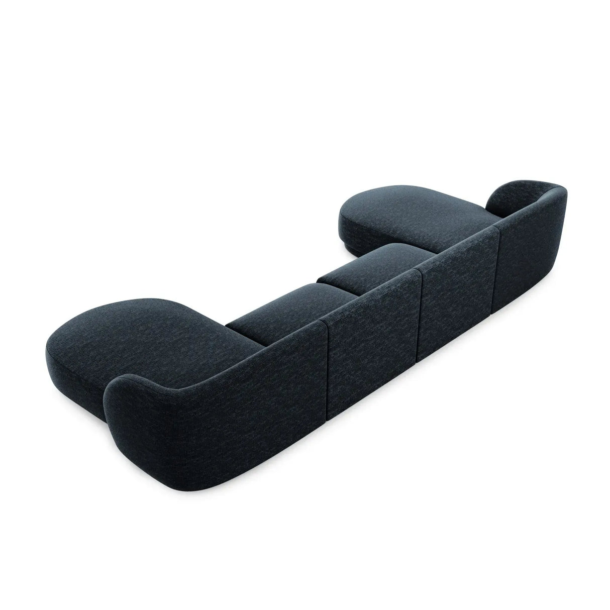 Miley 5-Sitzer Panorama-Sofa mit Bezug aus Chenille, 330x156 cm - ZEN ZONE Furniture