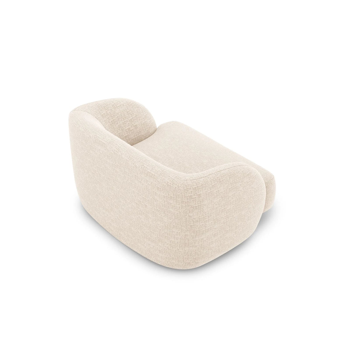 Miley Sessel mit Bezug in Chenille (Haga23) in Leichtes Beige, 103x90 cm – Bild 4