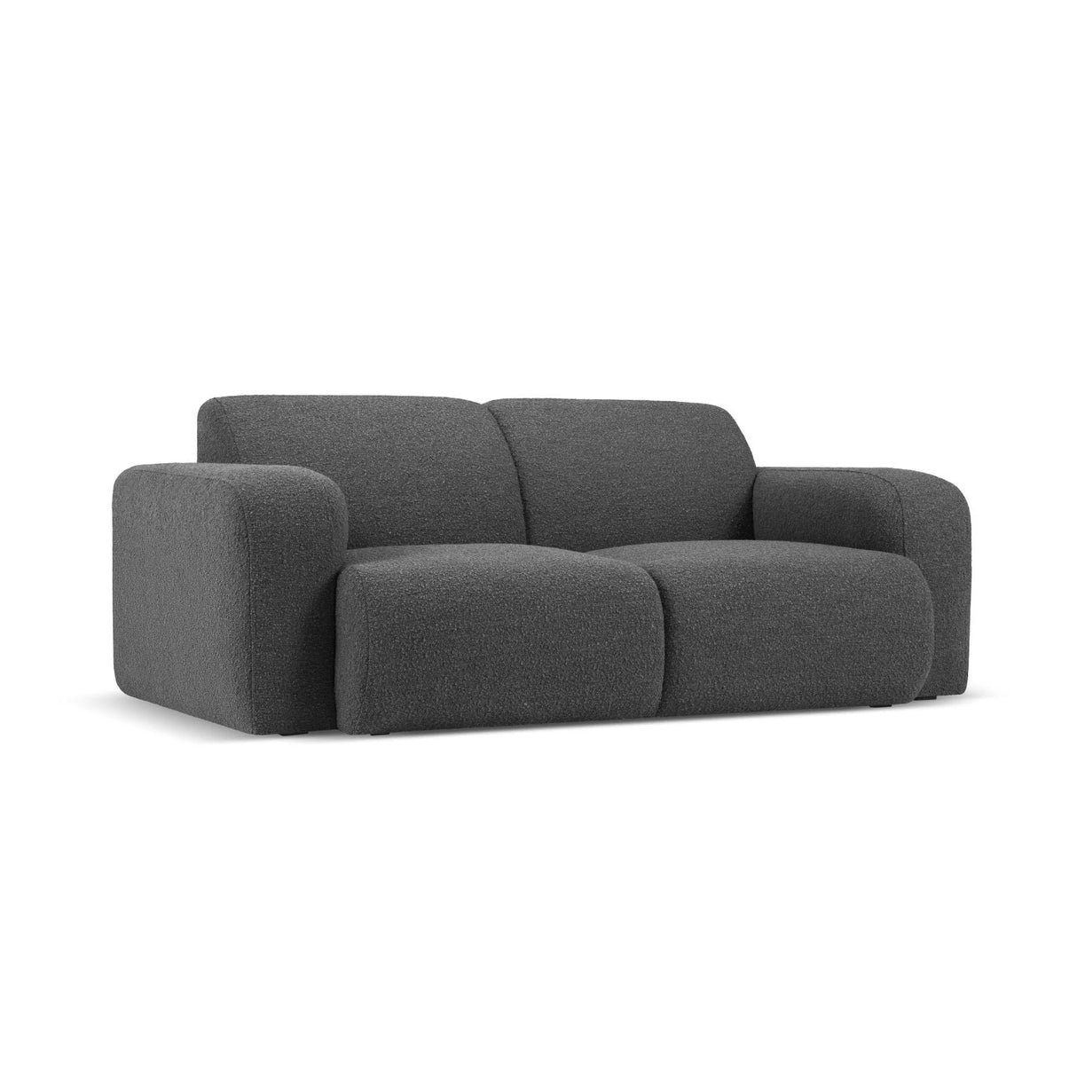Molino 2-Sitzer Sofa mit Bezug aus Boucle (Bal2083) in Dunkelgrau, 170x95 cm – Bild 3