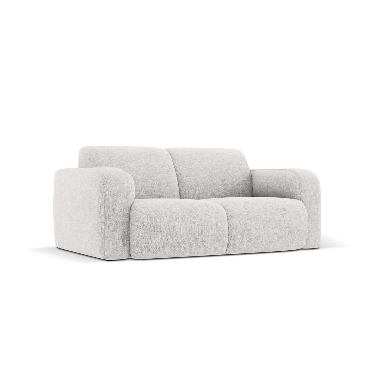 Molino 2-Sitzer Sofa mit Bezug aus Chenille (Haga06) in Hellgrau, 170x95 cm – Bild 4