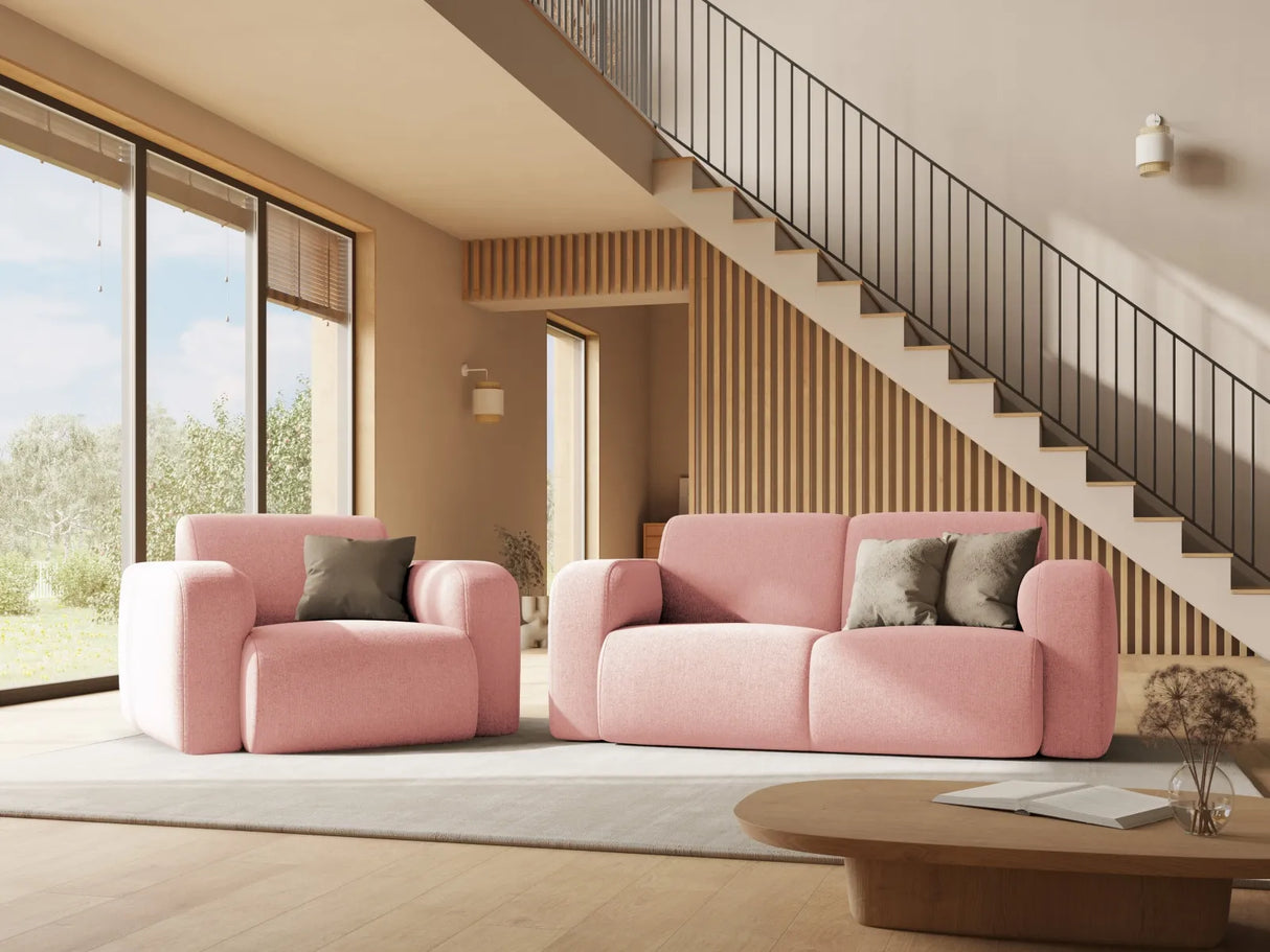 Molino 2-Sitzer Sofa mit Bezug aus Chenille (Haga44) in Terrakotta, 170x95 cm – Bild 2