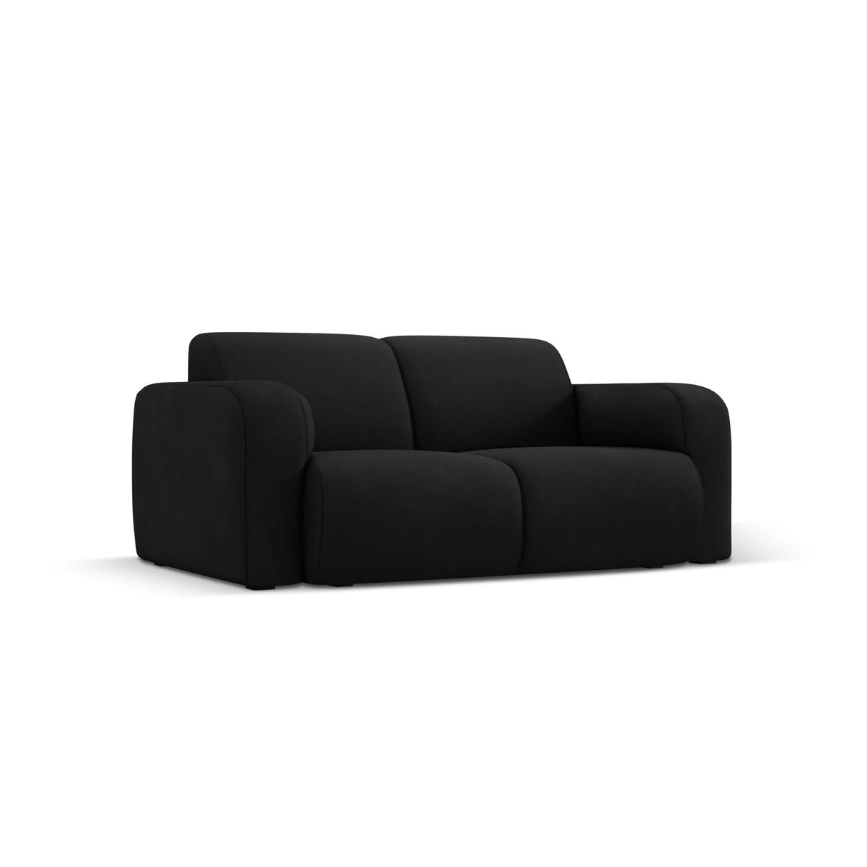 Molino 2-Sitzer Sofa mit Bezug aus Chenille (Reb1) in Schwarz, 170x95 cm – Bild 4