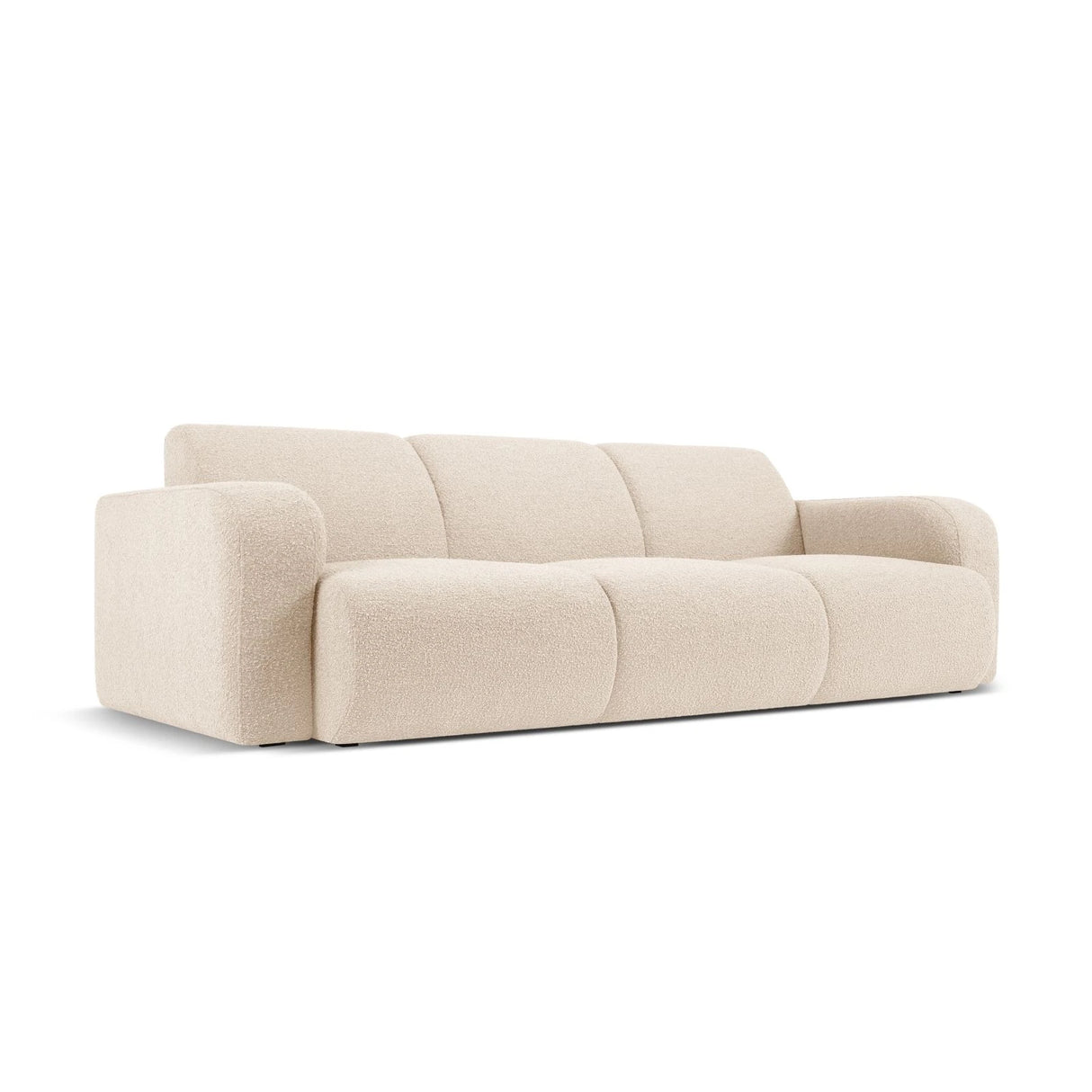 Molino 3-Sitzer Sofa mit Bezug aus Boucle (Bal2074) in Beige, 235x95 cm – Bild 3