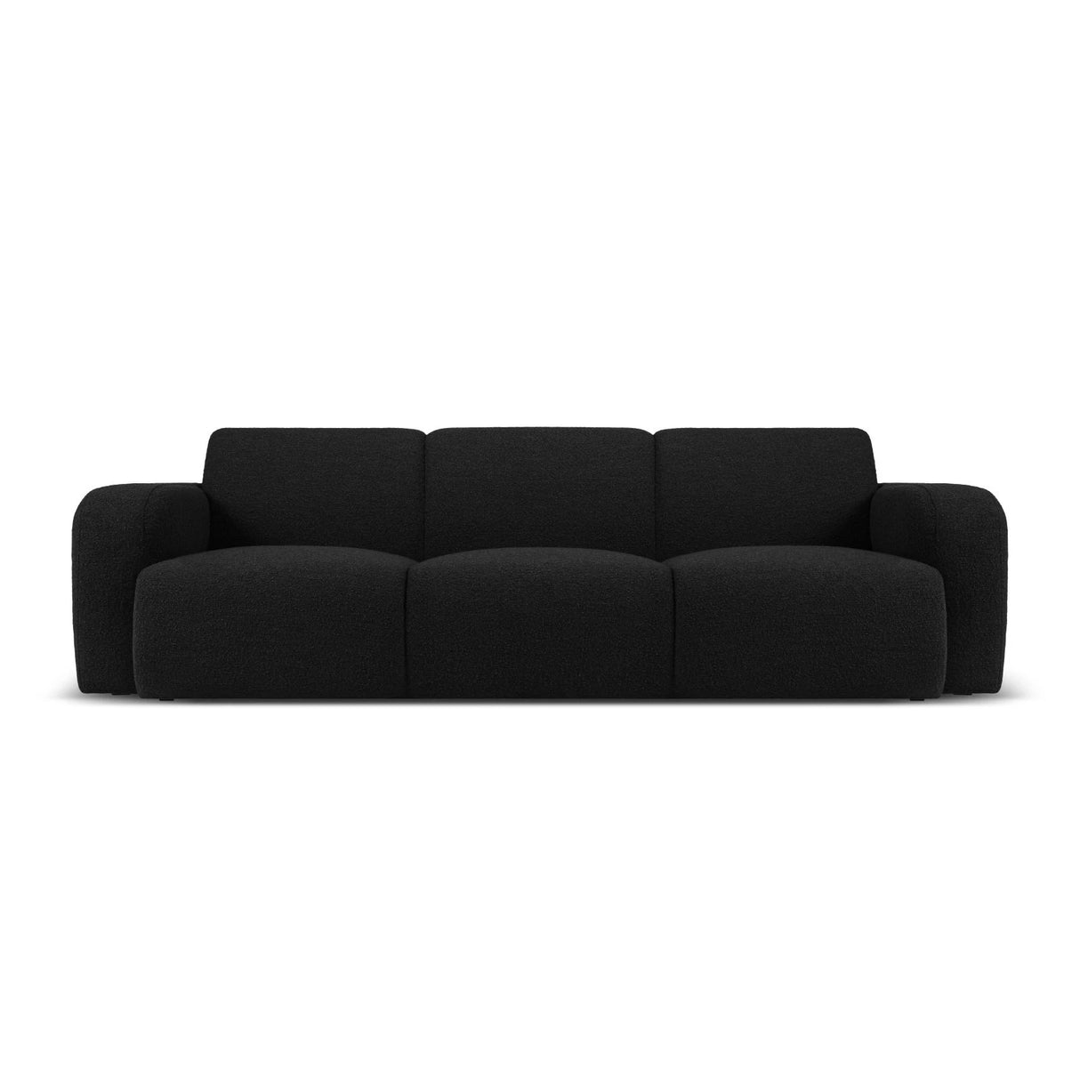 Molino 3-Sitzer Sofa mit Bezug aus Boucle (Bal2082) in Schwarz, 235x95 cm – Bild 1