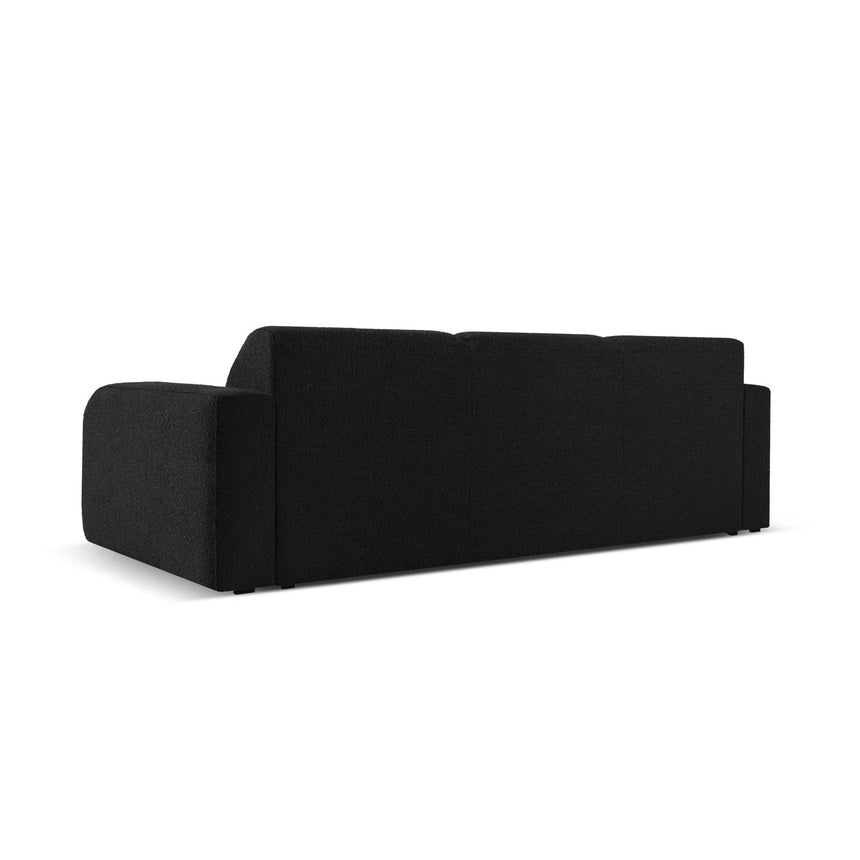Molino 3-Sitzer Sofa mit Bezug aus Boucle (Bal2082) in Schwarz, 235x95 cm – Bild 4