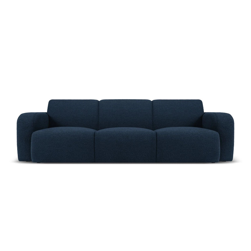 Molino 3-Sitzer Sofa mit Bezug aus Boucle (Bal2088) in Dunkelblau, 235x95 cm – Bild 1