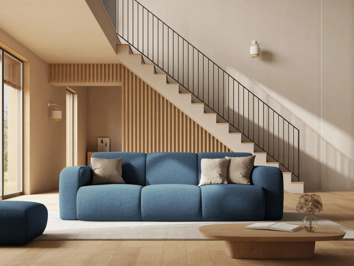 Molino 3-Sitzer Sofa mit Bezug aus Chenille (Haga78) in Petrol, 235x95 cm – Bild 2