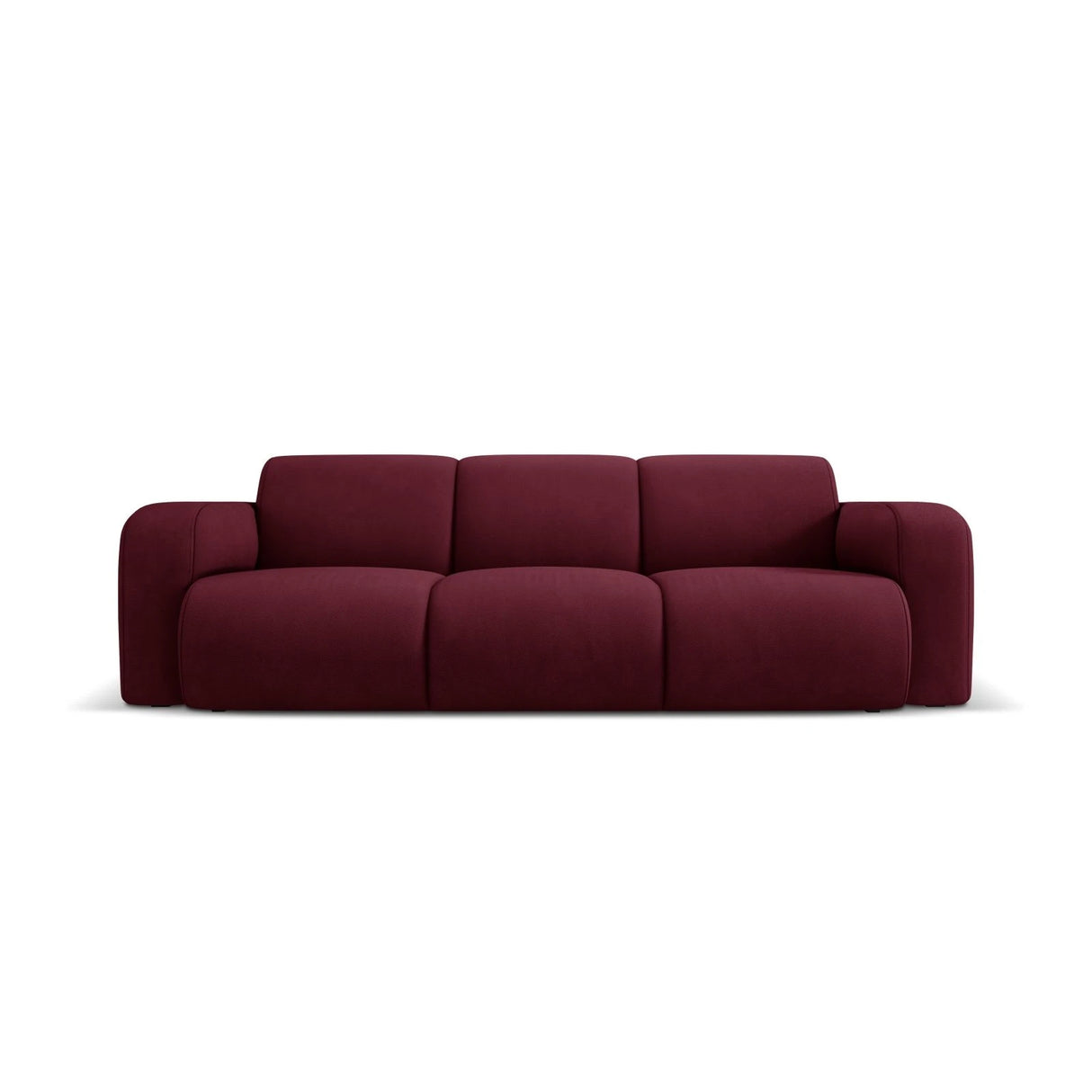 Molino 3-Sitzer Sofa mit Bezug aus Chenille (Reb10) in Bordeaux, 235x95 cm – Bild 1