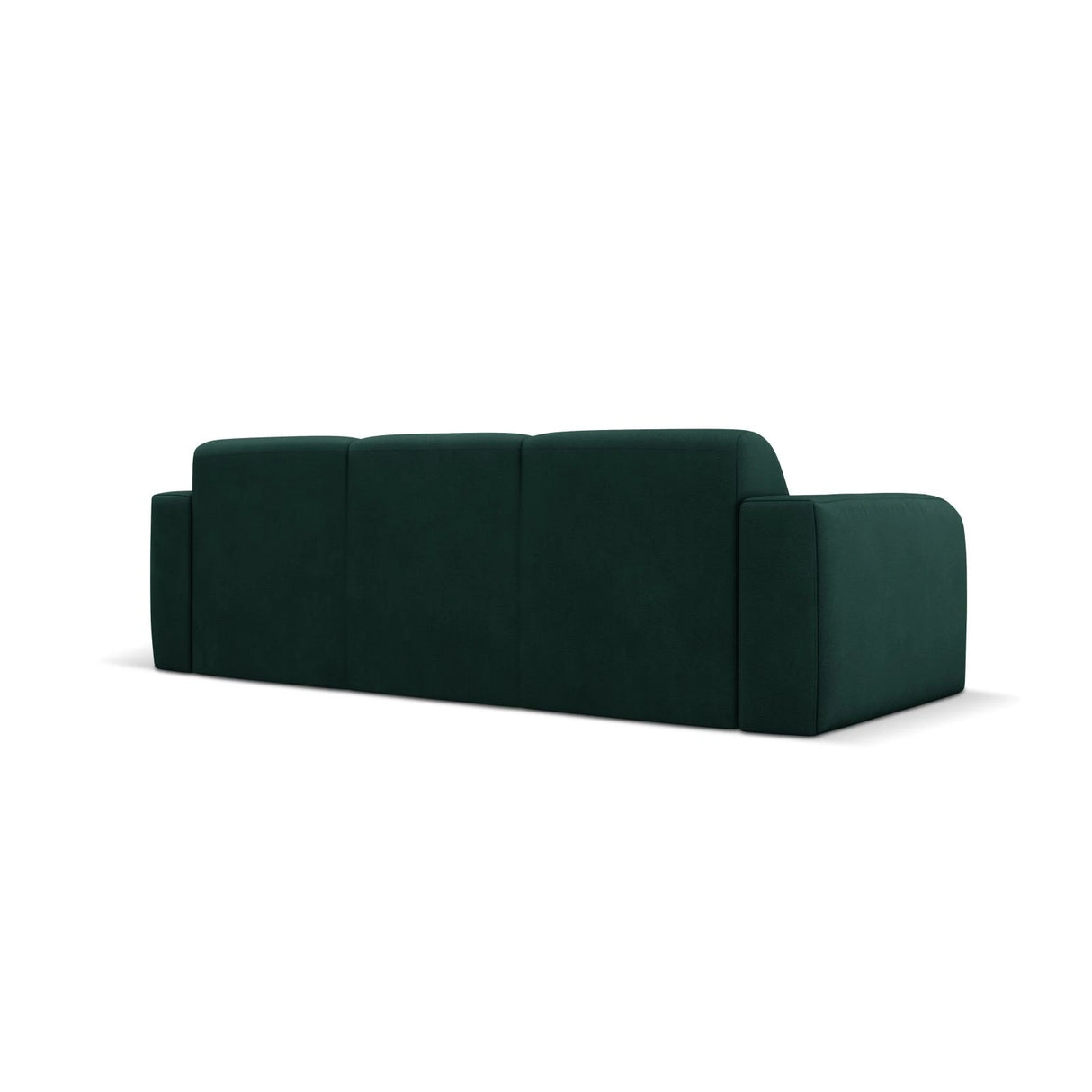 Molino 3-Sitzer Sofa mit Bezug aus Chenille (Reb16) in Flaschengrün, 235x95 cm – Bild 4