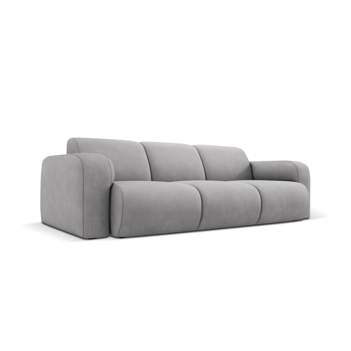 Molino 3-Sitzer Sofa mit Bezug aus Chenille (Reb5) in Hellgrau, 235x95 cm – Bild 3