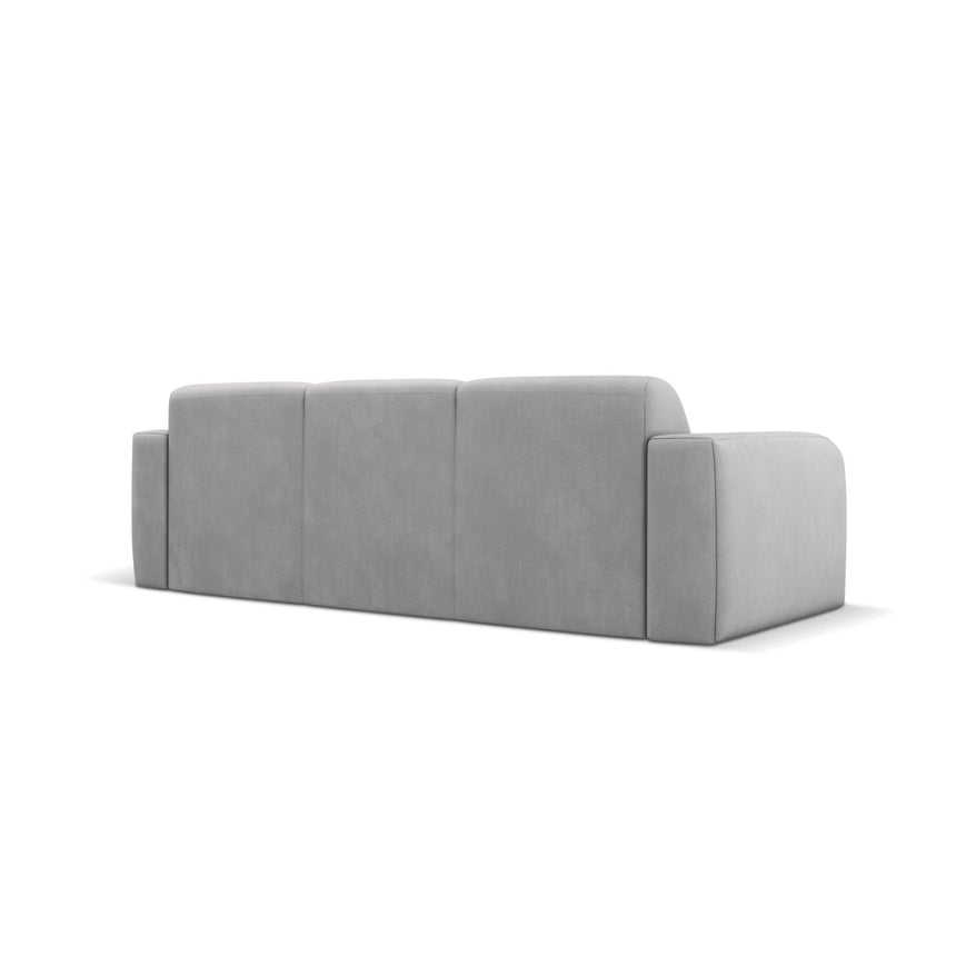 Molino 3-Sitzer Sofa mit Bezug aus Chenille (Reb5) in Hellgrau, 235x95 cm – Bild 4