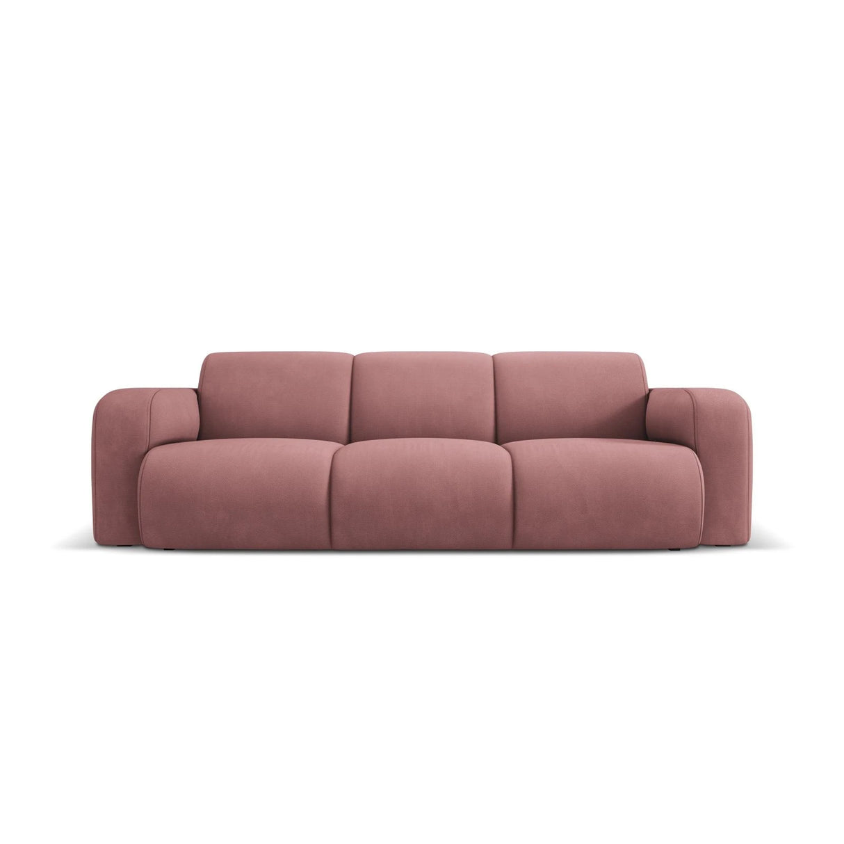 Molino 3-Sitzer Sofa mit Bezug aus Chenille (Reb7) in Rosa, 235x95 cm – Bild 1