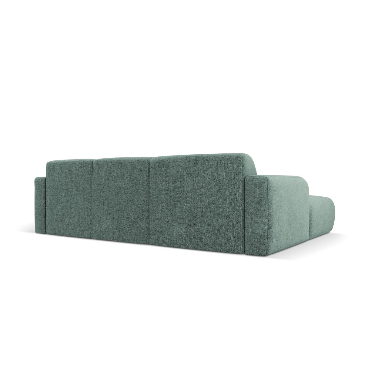 Molino 4-Sitzer Ecksofa Links, mit Bezug aus Chenille (Haga78) in Petrol, 250x170 cm – Bild 5
