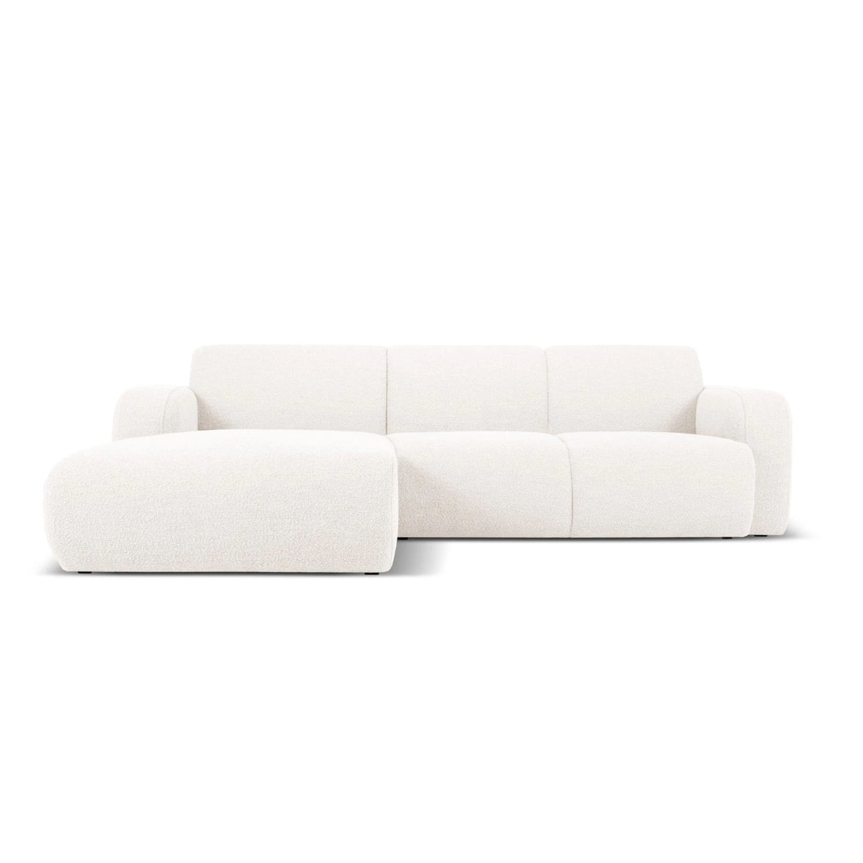 Molino 4-Sitzer Ecksofa Links, mit Bezug aus Chenille oder Boucle, 250x170 cm – Bild 1