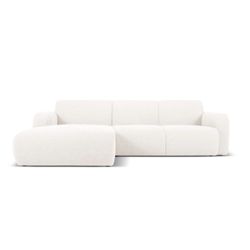 Molino 4-Sitzer Ecksofa Links, mit Bezug aus Chenille oder Boucle, 250x170 cm – Bild 1