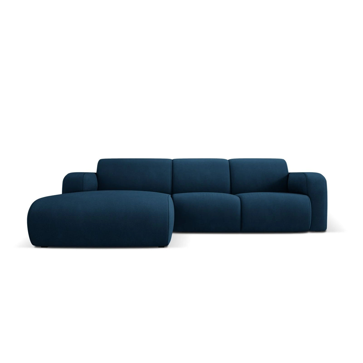 Molino 4-Sitzer Ecksofa Links, mit Bezug aus Chenille (Reb12) in Königsblau, 250x170 cm – Bild 1