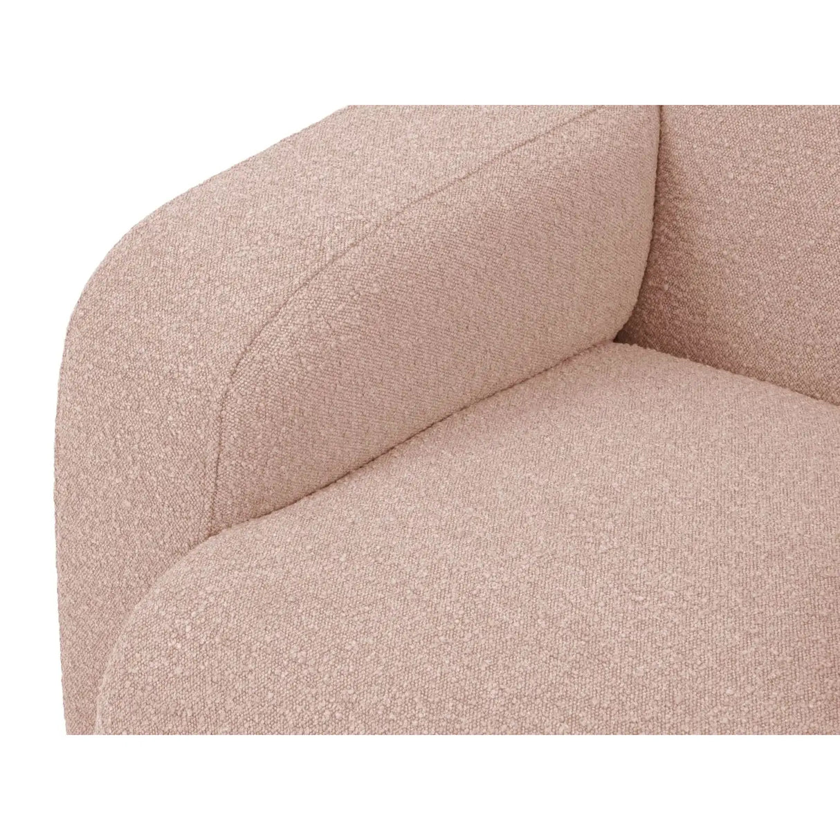 Molino 4-Sitzer Ecksofa Rechts, mit Bezug aus Boucle (Bal2072) in Powder Pink, 250x170 cm – Bild 7