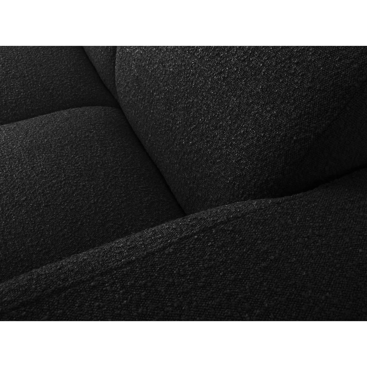 Molino 4-Sitzer Ecksofa Rechts, mit Bezug aus Boucle (Bal2082) in Schwarz, 250x170 cm – Bild 5