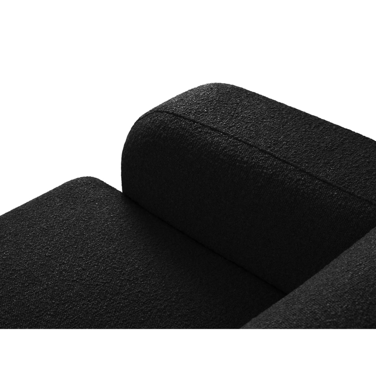 Molino 4-Sitzer Ecksofa Rechts, mit Bezug aus Boucle (Bal2082) in Schwarz, 250x170 cm – Bild 6