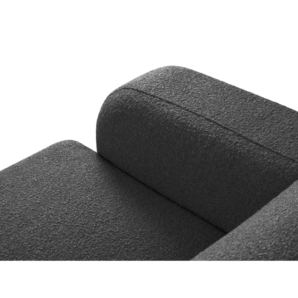 Molino 4-Sitzer Ecksofa Rechts, mit Bezug aus Boucle (Bal2083) in Dunkelgrau, 250x170 cm – Bild 6