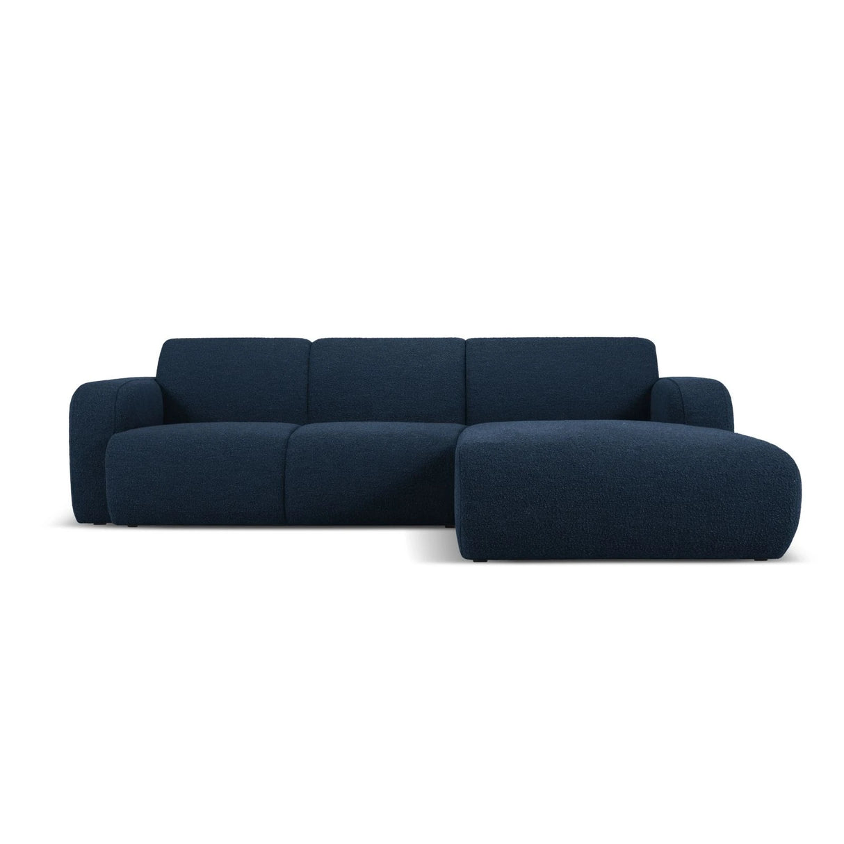 Molino 4-Sitzer Ecksofa Rechts, mit Bezug aus Boucle (Bal2088) in Dunkelblau, 250x170 cm – Bild 1
