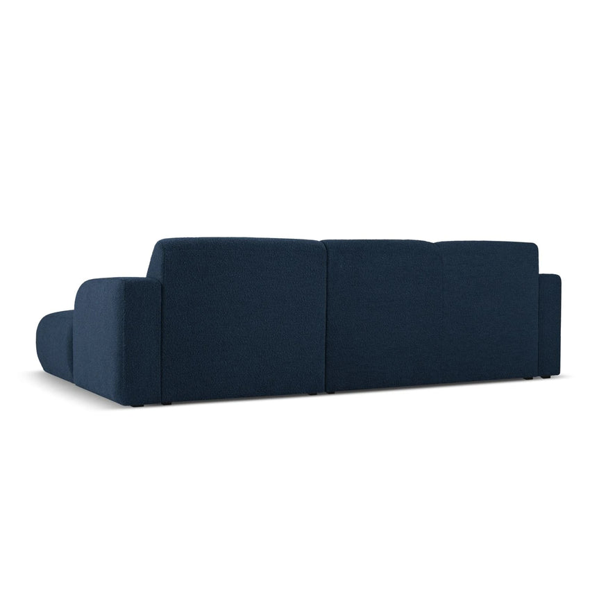 Molino 4-Sitzer Ecksofa Rechts, mit Bezug aus Boucle (Bal2088) in Dunkelblau, 250x170 cm – Bild 4