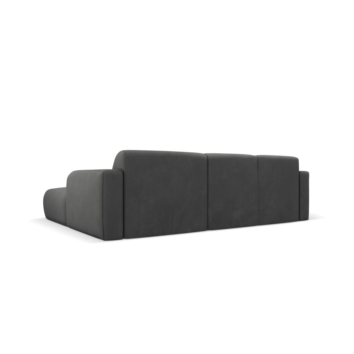 Molino 4-Sitzer Ecksofa Rechts, mit Bezug aus Chenille (Reb3) in Dunkelgrau, 250x170 cm – Bild 5