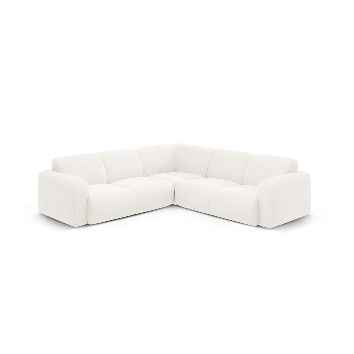 Molino 5-Sitzer Ecksofa symmetrisch, mit Bezug aus Chenille oder Boucle, 252x252 cm – Bild 1