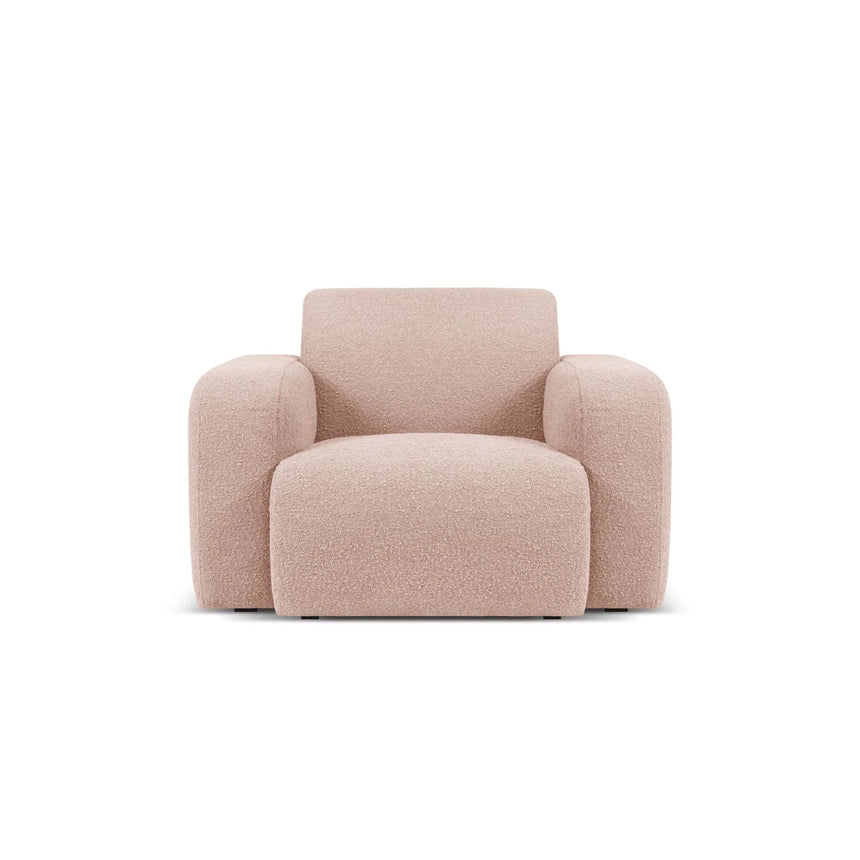 Molino Sessel mit Bezug aus Boucle (Bal2072) in Powder Pink, 105x95 cm – Bild 1
