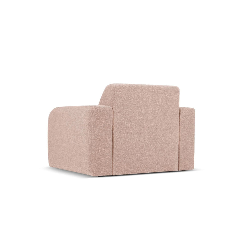 Molino Sessel mit Bezug aus Boucle (Bal2072) in Powder Pink, 105x95 cm – Bild 4