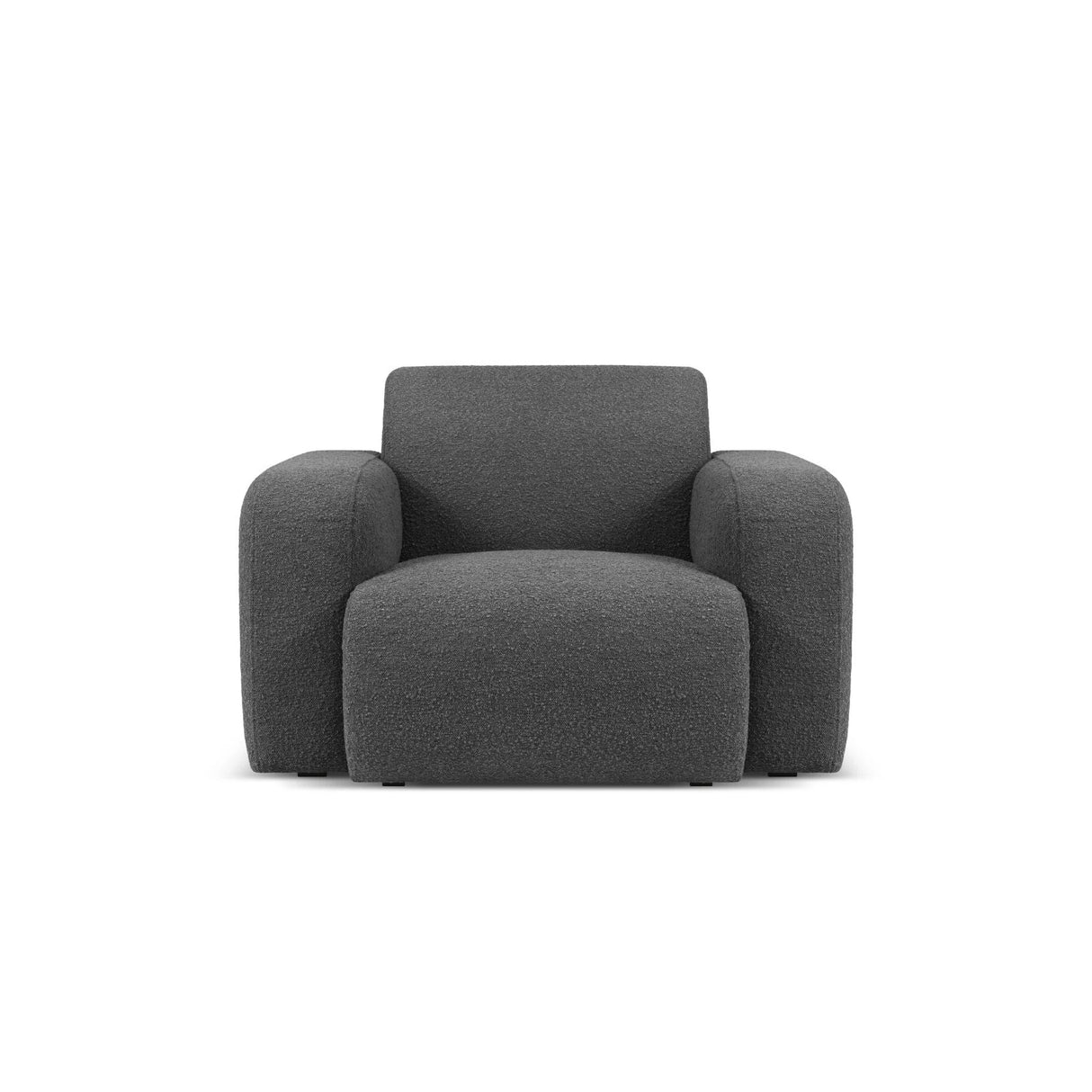 Molino Sessel mit Bezug aus Boucle (Bal2083) in Dunkelgrau, 105x95 cm – Bild 1