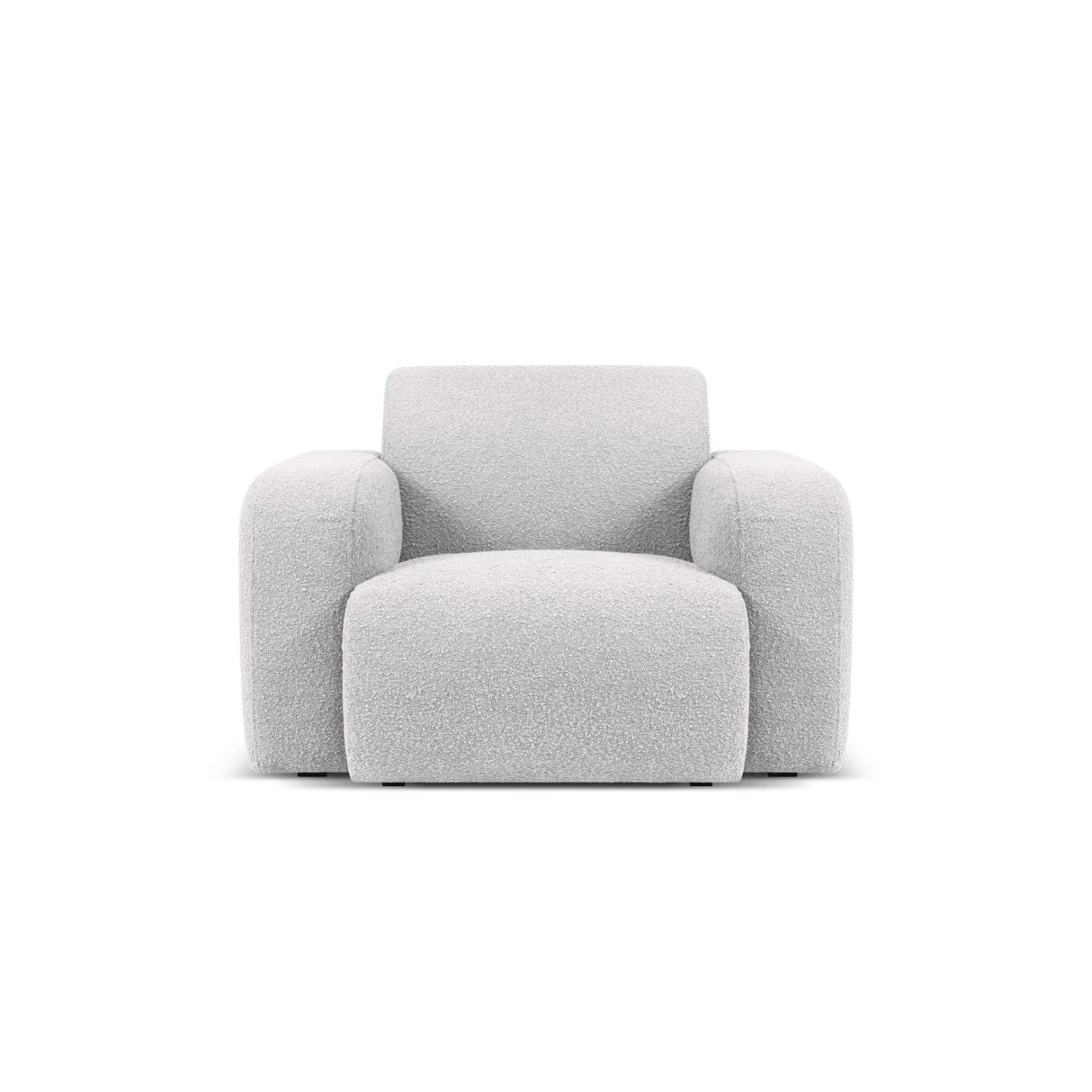 Molino Sessel mit Bezug aus Boucle (Bal2085) in Hellgrau, 105x95 cm – Bild 1