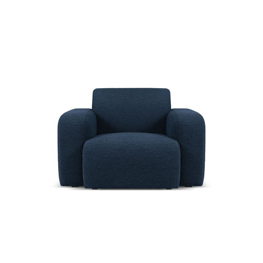 Molino Sessel mit Bezug aus Boucle (Bal2088) in Dunkelblau, 105x95 cm – Bild 1