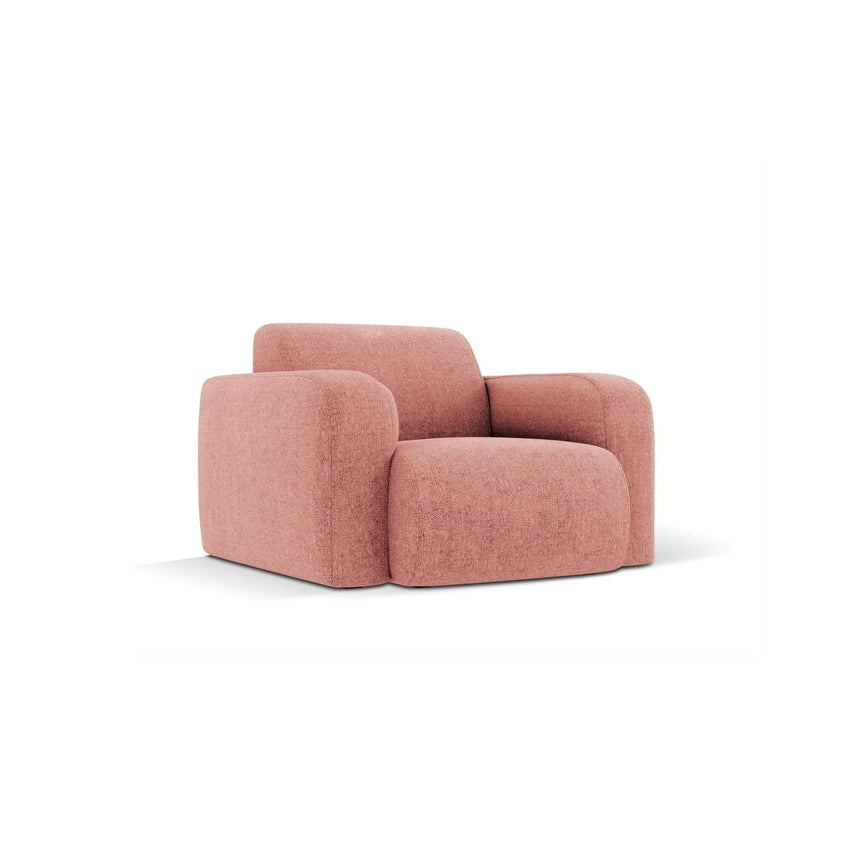 Molino Sessel mit Bezug aus Chenille (Hag52) in Rosa, 105x95 cm – Bild 4